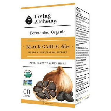 Fermented Organic Black Garlic Alive 60 Count by Living Alchemy