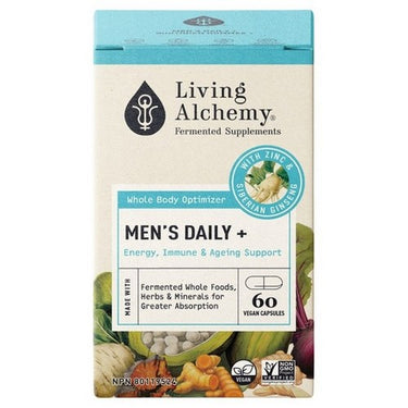 Men's Daily Plus Energy Immune And Aging Support 60 Count by Living Alchemy