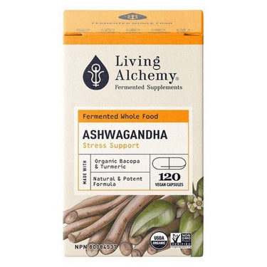 Fermented Whole Food Ashwagandha Stress Support 120 Count by Living Alchemy