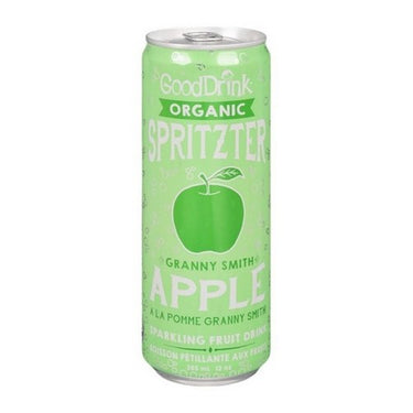 Gooddrink, Organic Granny Smith Apple Spritzer, 355 Ml (Case Of 12)