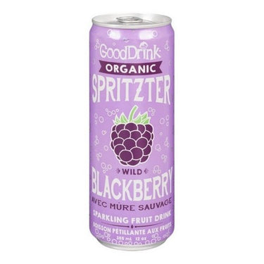 Gooddrink, Organic Wild Blackberry Spritzter, 355 Ml (Case Of 12)