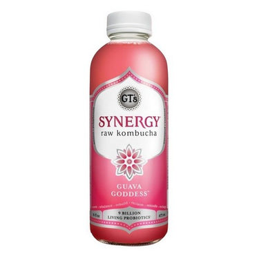 GT's, Organic Synergy Kombucha Guava Goddess, 480 Ml (Case Of 12)