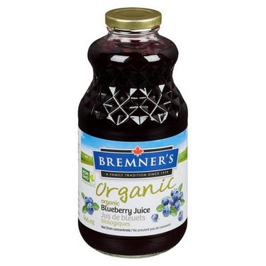 Bremner'S, Organic Blueberry Juice, 946 Ml (Case Of 12)