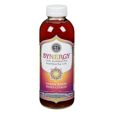 Synergy Raw Kombucha Lemon Berry 480 Ml by GT's