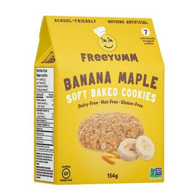 Banana Maple Soft Baked Cookies 154 Grams (Case Of 6) by Freeyumm