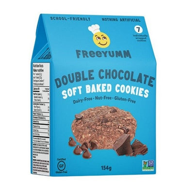 Double Chocolate Soft Baked Cookies 154 Grams (Case Of 6) by Freeyumm