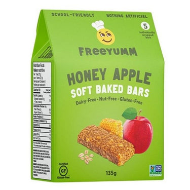 Soft Baked Bars Honey Apple 135 Grams (Case Of 6) by Freeyumm