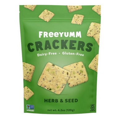 Herb And Seed Crackers 120 Grams (Case Of 6) by Freeyumm