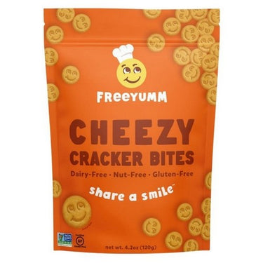 Cheezy Cracker Bites 120 Grams (Case Of 6) by Freeyumm