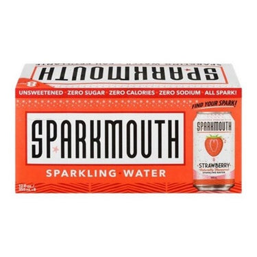 Strawberry Sparkling Water 355 Ml X 8 Count (Case Of 3) by Sparkmouth