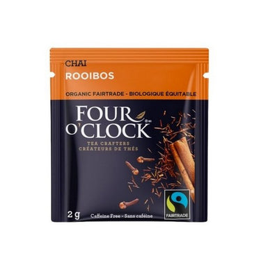 Four O'Clock Tea, Organic Fairtrade Rooibos, 16 Bags (Case Of 6)