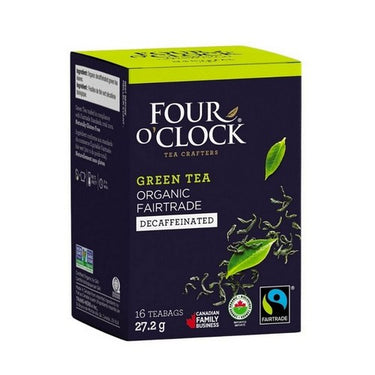 Organic Fairtrade Decaffeinated 16 Bags (Case Of 6) by Four O'Clock Tea