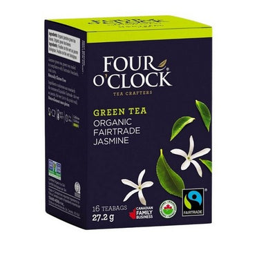 Organic Fairtrade Jasmine 16 Bags (Case Of 6) by Four O'Clock Tea
