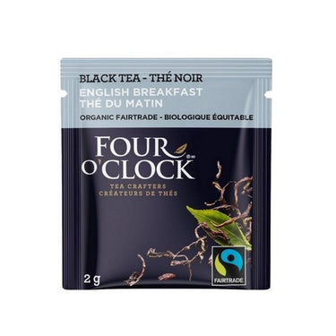 Four O'Clock Tea, Organic Fairtrade English Breakfast, 16 Bags (Case Of 6)