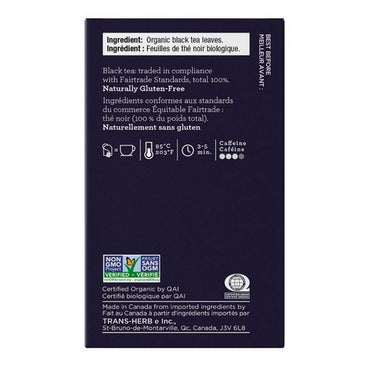 Four O'Clock Tea, Organic Fairtrade English Breakfast, 16 Bags (Case Of 6)