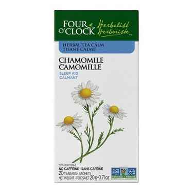 Organic Herbalist Calm Chamomile Herbal Tea 20 Bags (Case Of 6) by Four O'Clock Tea