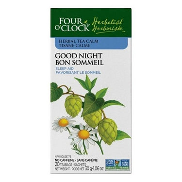 Organic Herbalist Calm Good Night Herbal Tea 20 Bags (Case Of 6) by Four O'Clock Tea
