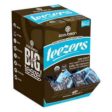 Gravity Box Teezers Saltry Dark Chocolate With Coconut Sugar 65% Cacao Sea Salt And Almonds 5.5 Grams (Case Of 273) by Zazubean