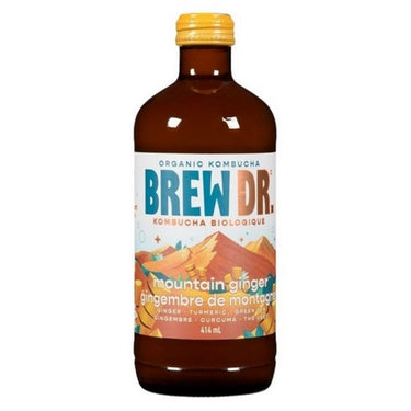 Organic Mountain Ginger 414 Ml (Case Of 12) by Brew Dr. Kombucha