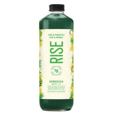 Organic Kiwi And Pineapple Kombucha 1 Liter (Case Of 6) by Rise