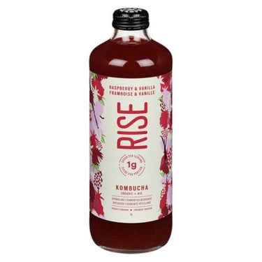 Organic Raspberry And Vanilla Kombucha 1 Liter (Case Of 6) by Rise