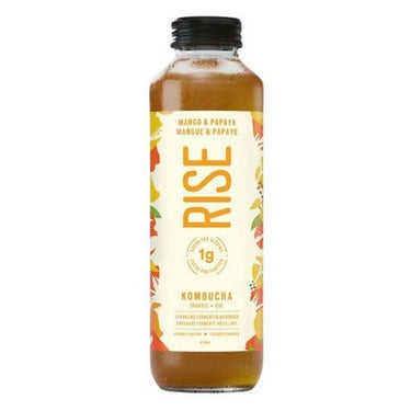 Organic Mango And Papaya Kombucha 414 Ml (Case Of 12) by Rise