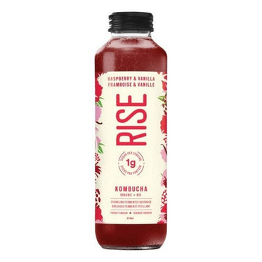 Organic Raspberry And Vanilla Kombucha 414 Ml (Case Of 12) by Rise