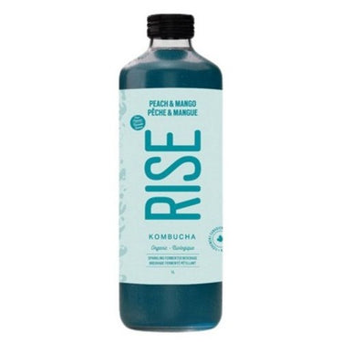 Organic Peach And Mango Kombucha 1 Liter (Case Of 6) by Rise
