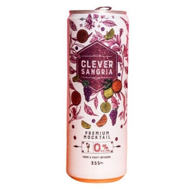 Non Alcoholic Red Sangria 355 MI (Case Of 12) by Clever Mocktails