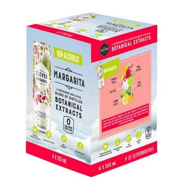 Non Alcoholic Margarita 355 Ml x 4 Count (Case Of 6) by Clever Mocktails