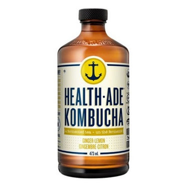 Organic Ginger Lemon Kombucha 473 Ml (Case Of 12) by Health-Ade