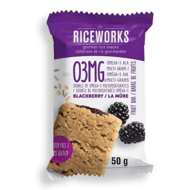 Blackberry Omega 3 Fruit Bar 50 Grams (Case Of 9) by Riceworks