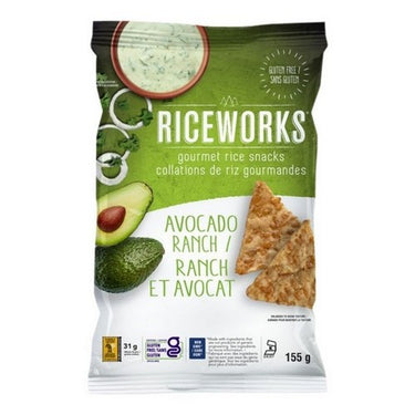 Avocado Ranch Rice Snacks 155 Grams (Case Of 12) by Riceworks