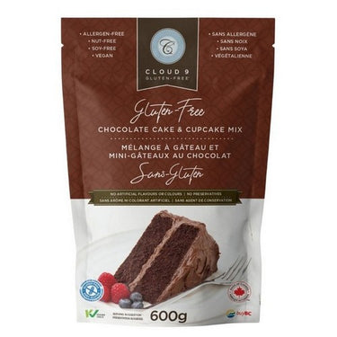 Chocolate Cake And Cupcake Mix 600 Grams (Case Of 8) by Cloud 9 Gluten Free