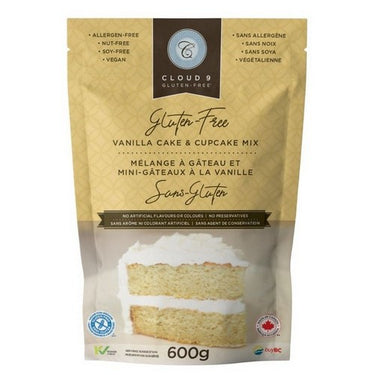 Vanilla Cake And Cupcake Mix 600 Grams (Case Of 8) by Cloud 9 Gluten Free
