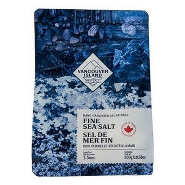 All Natural Fine Grain Sea Salt 300 Grams (Case Of 12) by Vancouver Island Sea Salt
