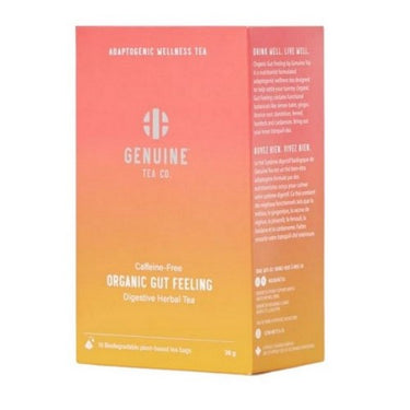 Organic Gut Feeling Digestive Herbal Tea 36 Grams (Case Of 8) by Genuine Tea Co.