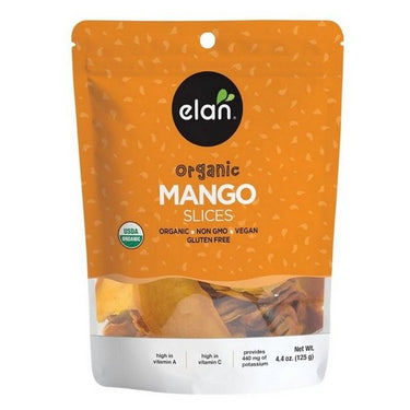 Organic Dried Mango Slices 125 Grams (Case Of 8) by Elan