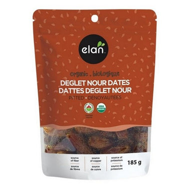 Organic Pitted Dates 185 Grams (Case Of 8) by Elan