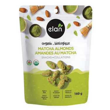 Organic Matcha Almonds 160 Grams (Case Of 8) by Elan