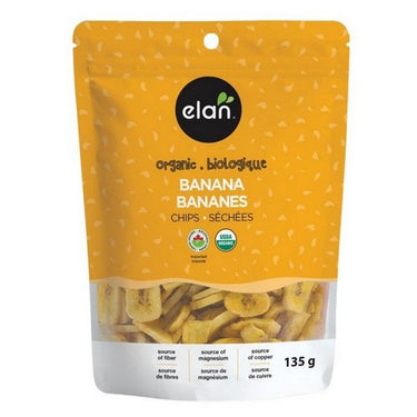 Organic Banana Chips 135 Grams (Case Of 8) by Elan