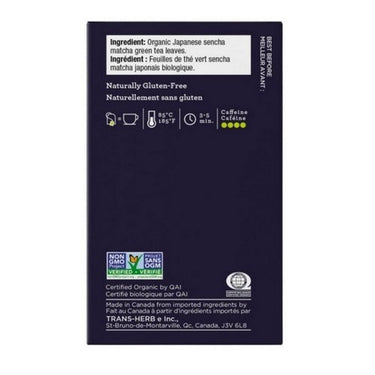 Organic Japanese Sencha Matcha 16 Bags (Case Of 6) by Four O'Clock Tea
