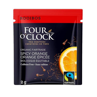 Organic Fairtrade Spicy Orange 16 Bags (Case Of 6) by Four O'Clock Tea