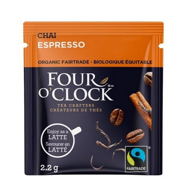 Organic Fairtrade Espresso 16 Bags (Case Of 6) by Four O'Clock Tea