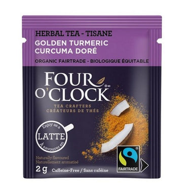 Organic Fairtrade Golden Turmeric 16 Bags (Case Of 6) by Four O'Clock Tea