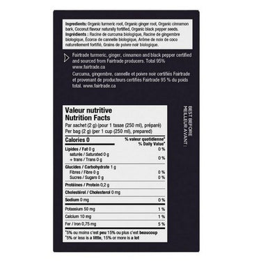 Organic Fairtrade Golden Turmeric 16 Bags (Case Of 6) by Four O'Clock Tea