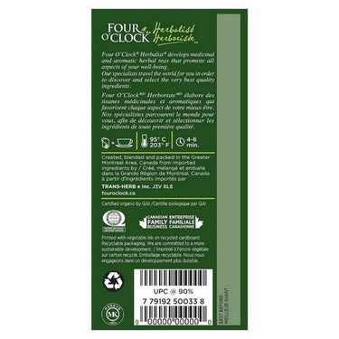 Organic Herbalist Herbal Tea Immunity 20 Bags (Case Of 6) by Four O'Clock Tea