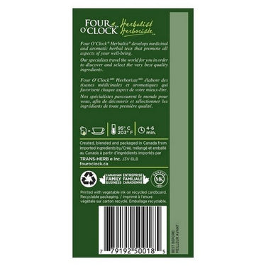 Organic Herbalist Calm Relax Plus Herbal Tea 20 Bags (Case Of 6) by Four O'Clock Tea