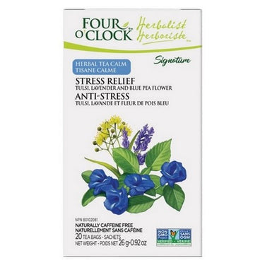 Organic Herbalist Herbal Tea Stress Relief 20 Bags (Case Of 6) by Four O'Clock Tea