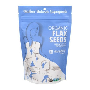 Organic Flax Seeds 380 Grams (Case Of 6) by Avafina Organics